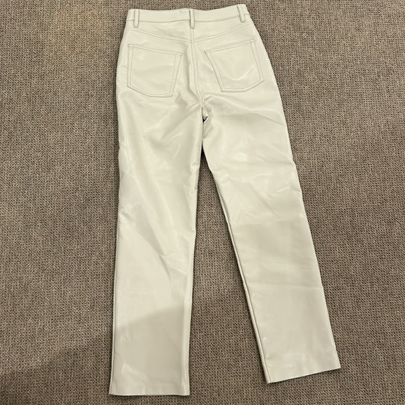 Aritzia cream leather pants - Picture 2 of 2